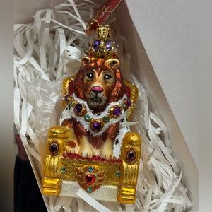 Christopher Radko Regal Lion ornament